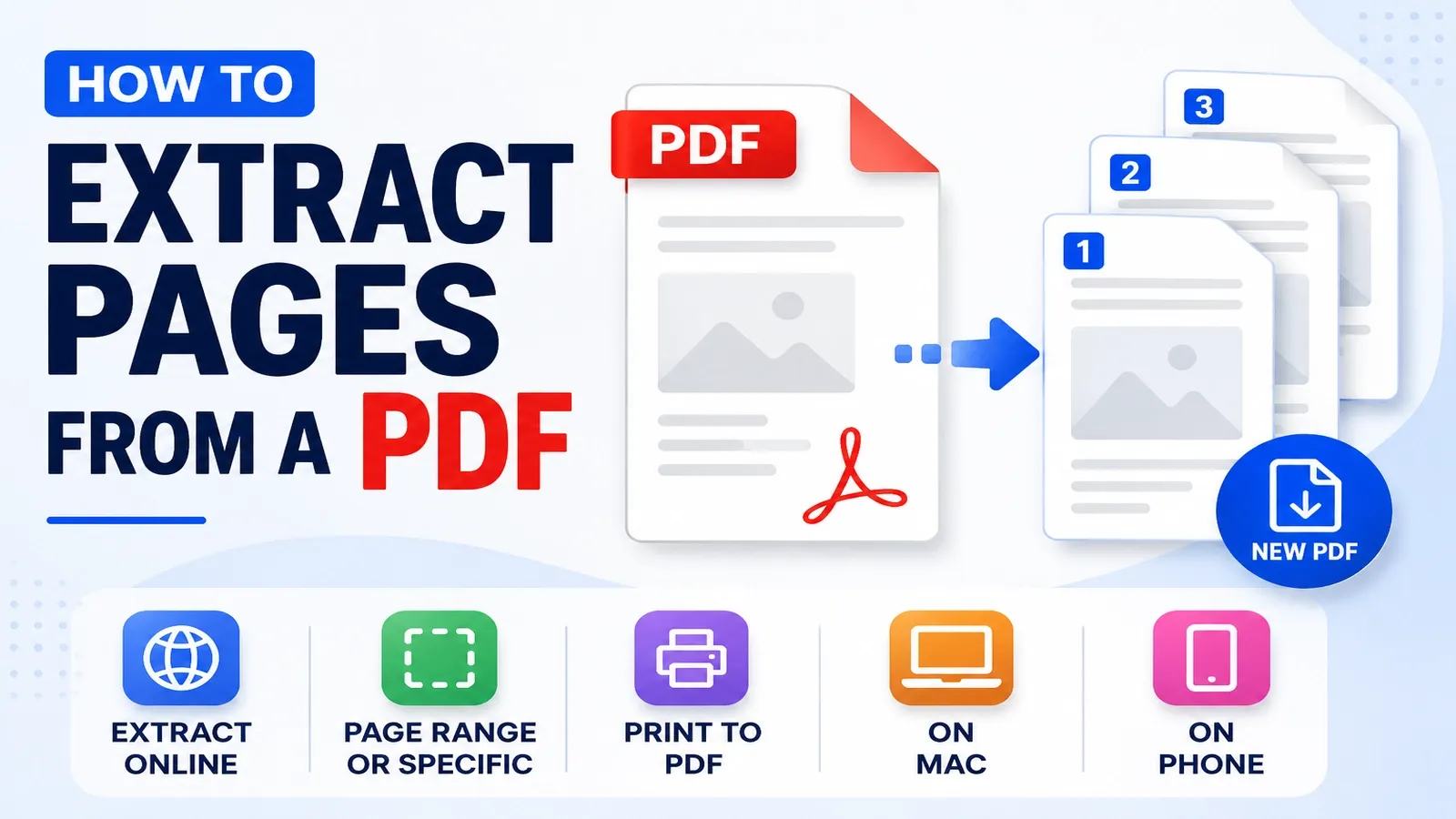 How to Extract Pages from a PDF: Online, by Page Range, Every Page at Once, with Print to PDF, and Without Adobe