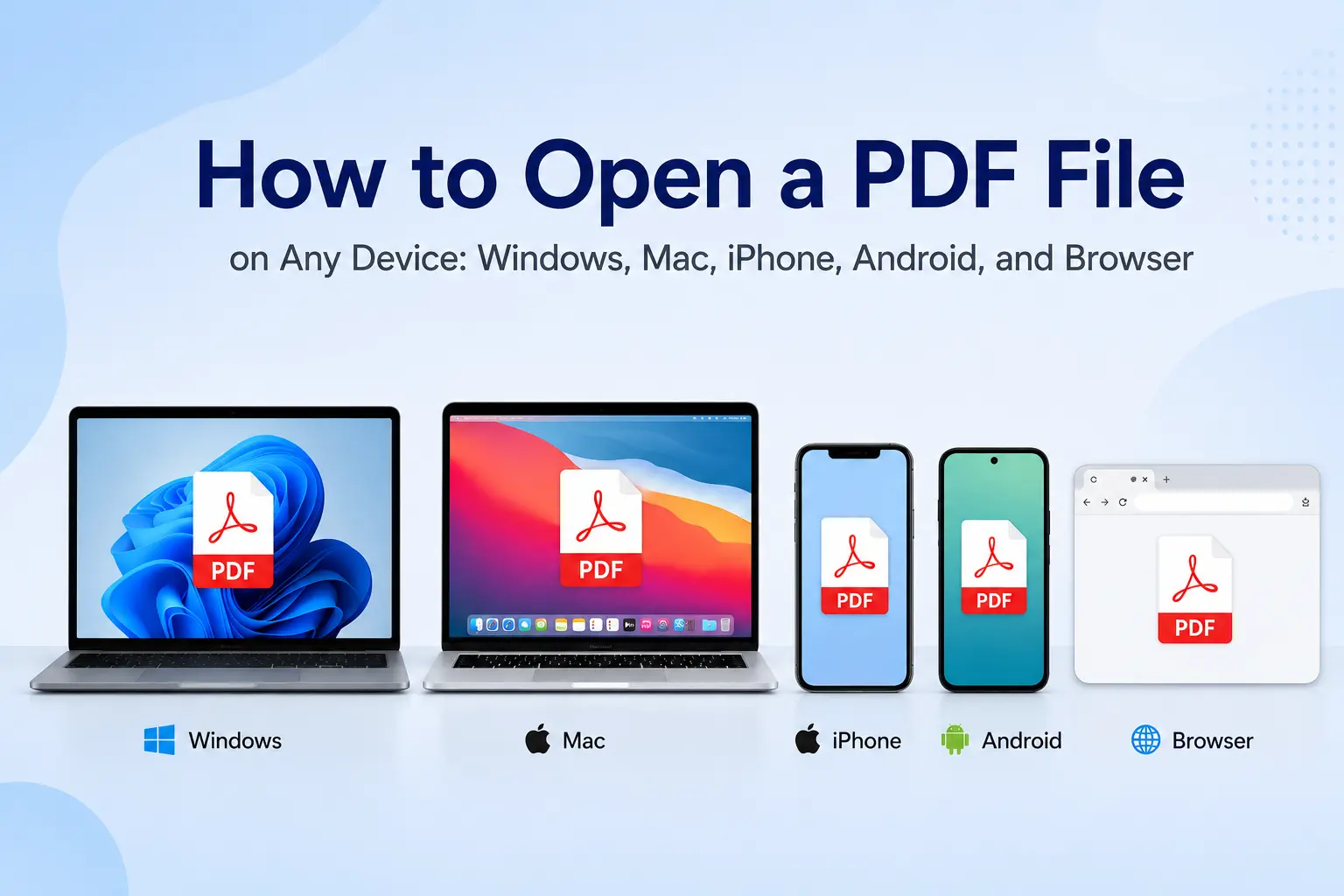 How to Open a PDF File on Any Device: Windows, Mac, iPhone, Android, and Browser