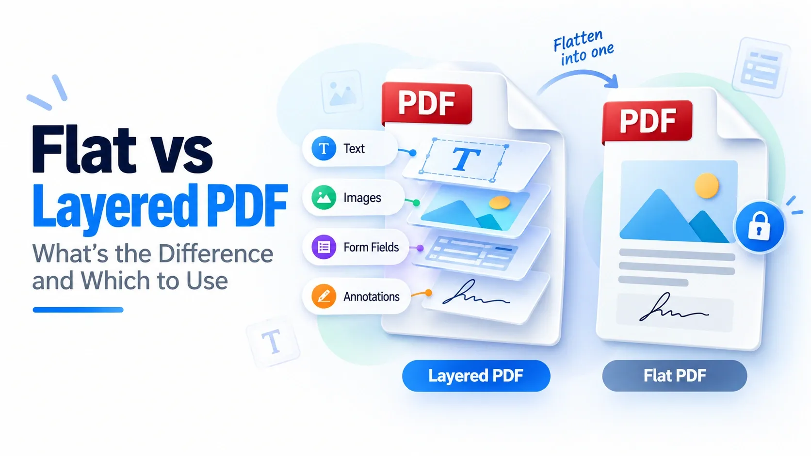 Flat vs Layered PDF: What's the Difference and Which to Use