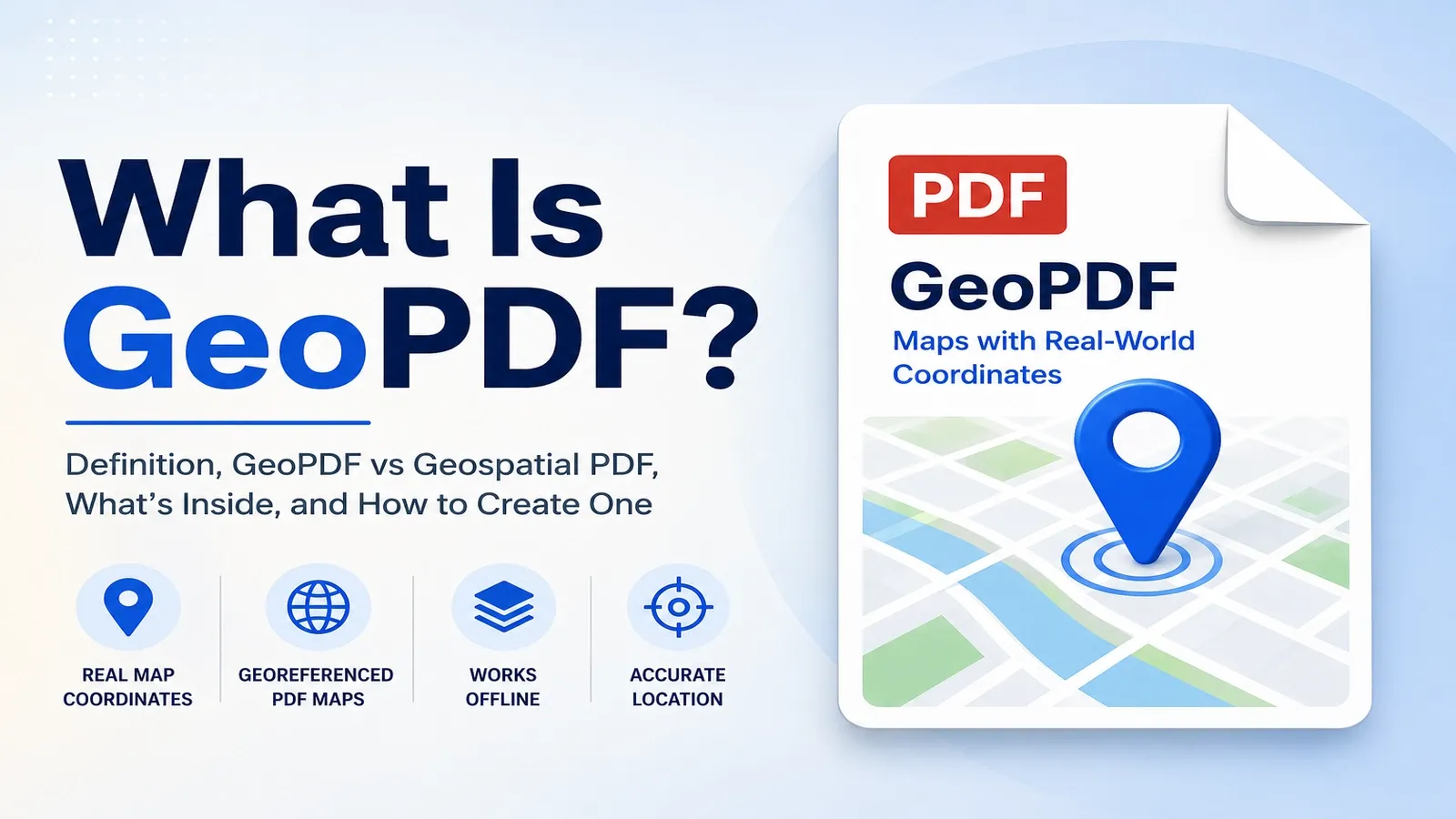 What Is a GeoPDF? Definition, GeoPDF vs Geospatial PDF, What's Inside, and How to Create One
