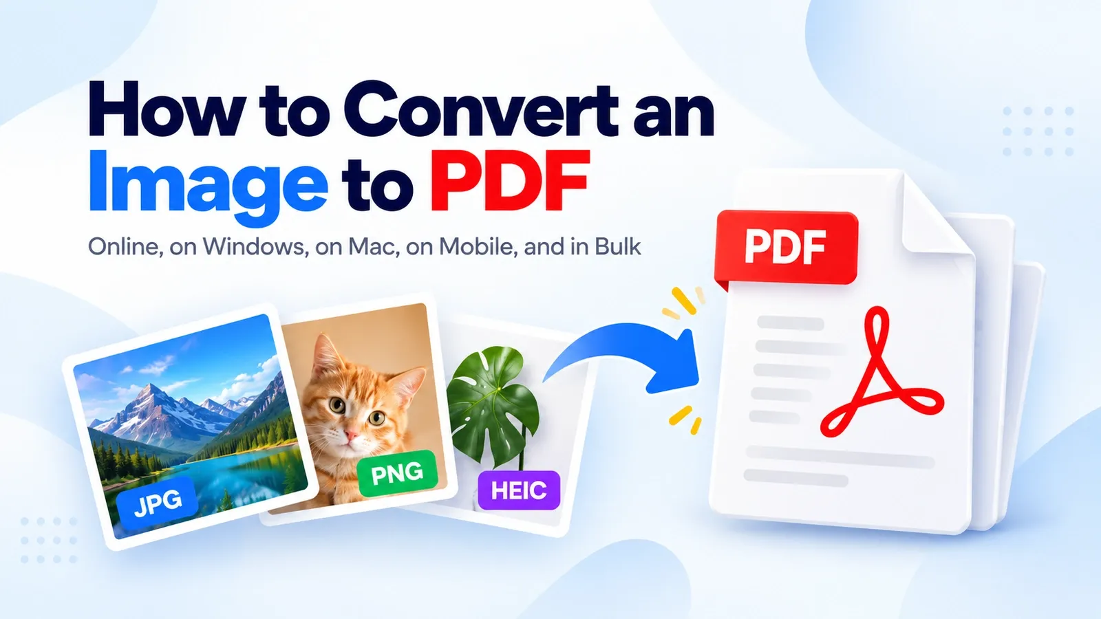 How to Convert an Image to PDF: Online, on Windows, on Mac, on Mobile, and in Bulk