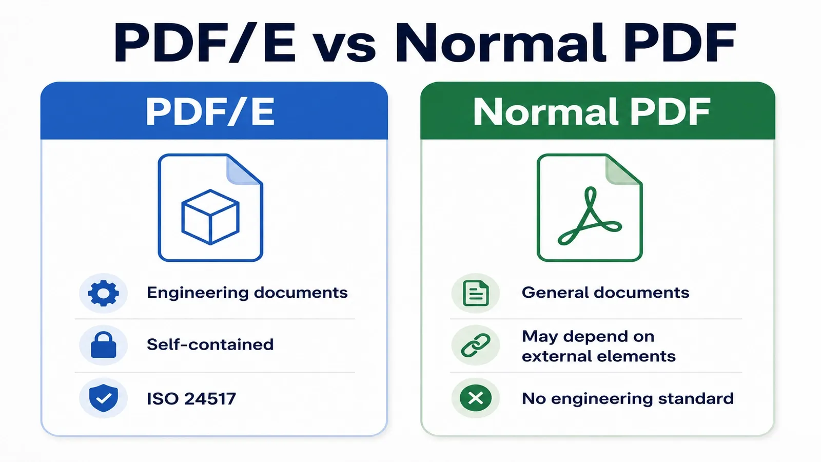difference between pdf-e and normal pdf