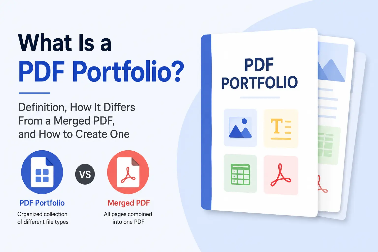 What Is a PDF Portfolio? Definition, How It Differs From a Merged PDF, and How to Create One