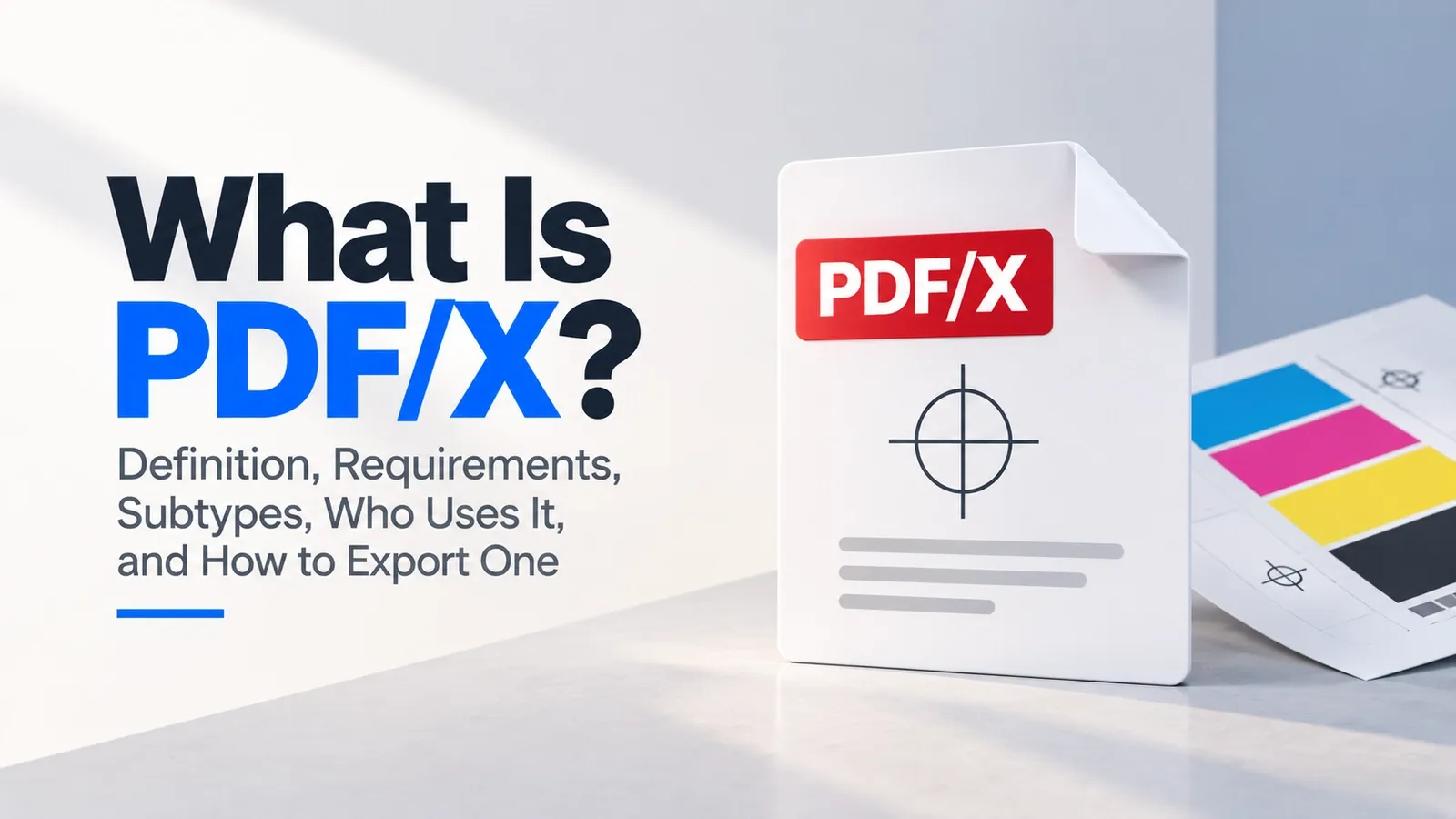 What Is PDF/X? Definition, Requirements, Subtypes, Who Uses It, and How to Export One